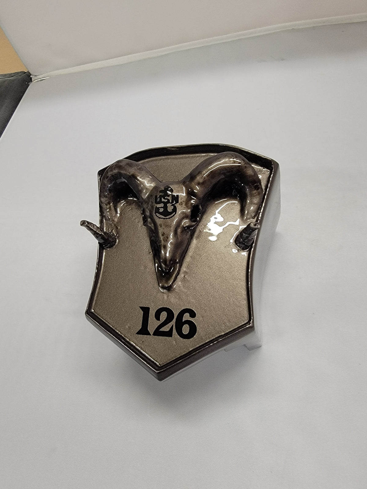 Indian ram skull horn cover