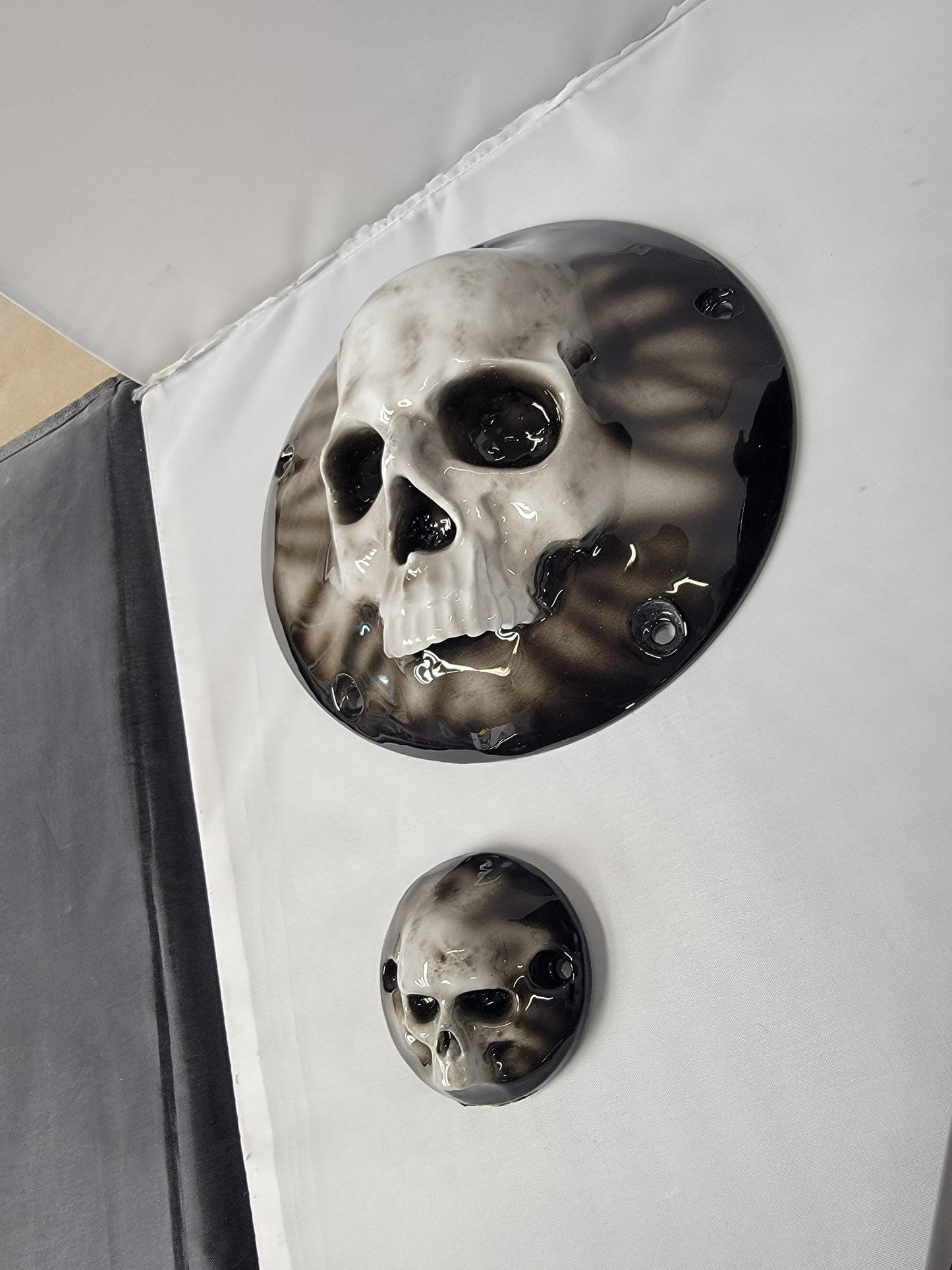 3D Ancient Skull derby cover