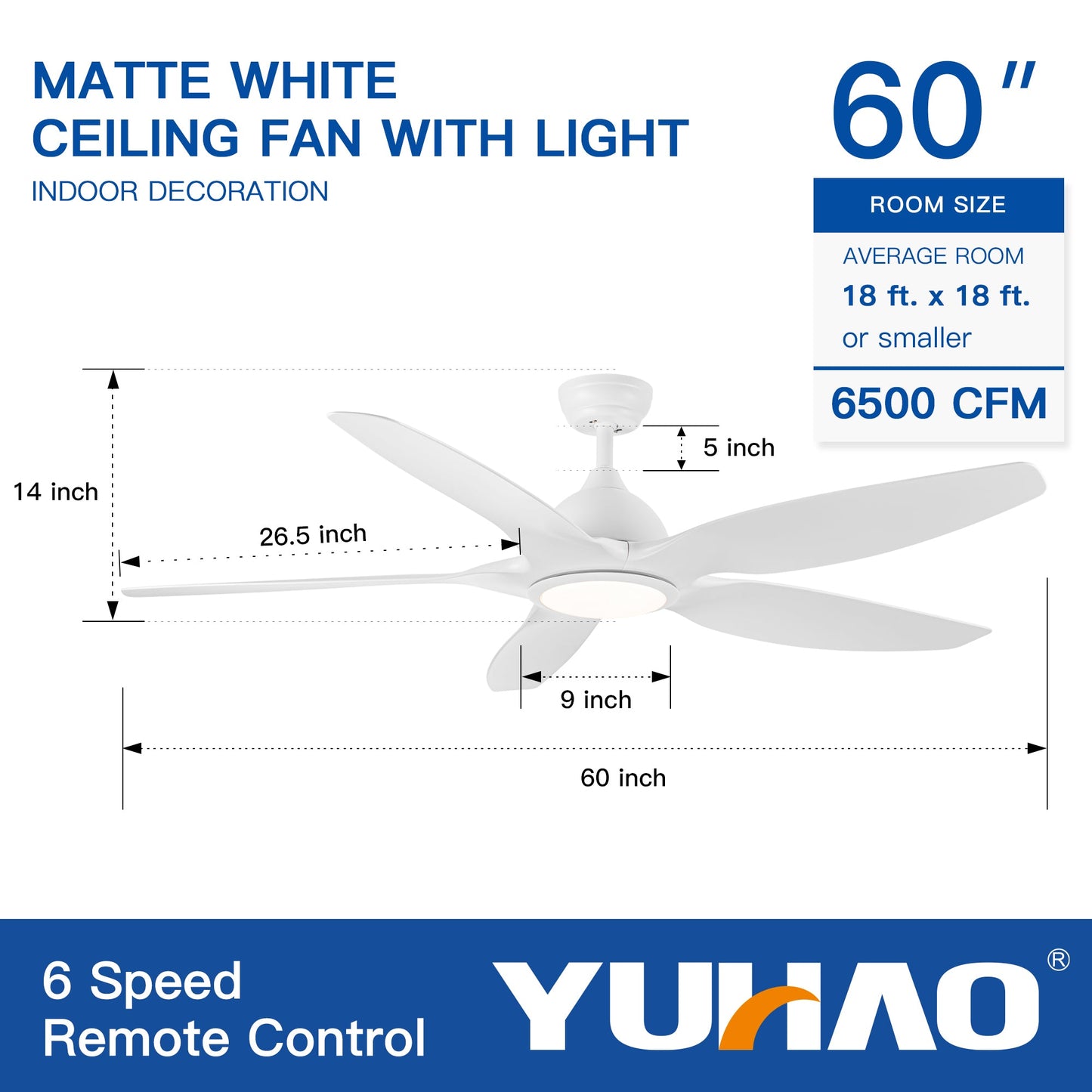 Modern 60-Inch Integrated LED Ceiling Fan Lighting