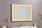 48"x36" LED Lighted Bathroom Wall Mounted Mirror