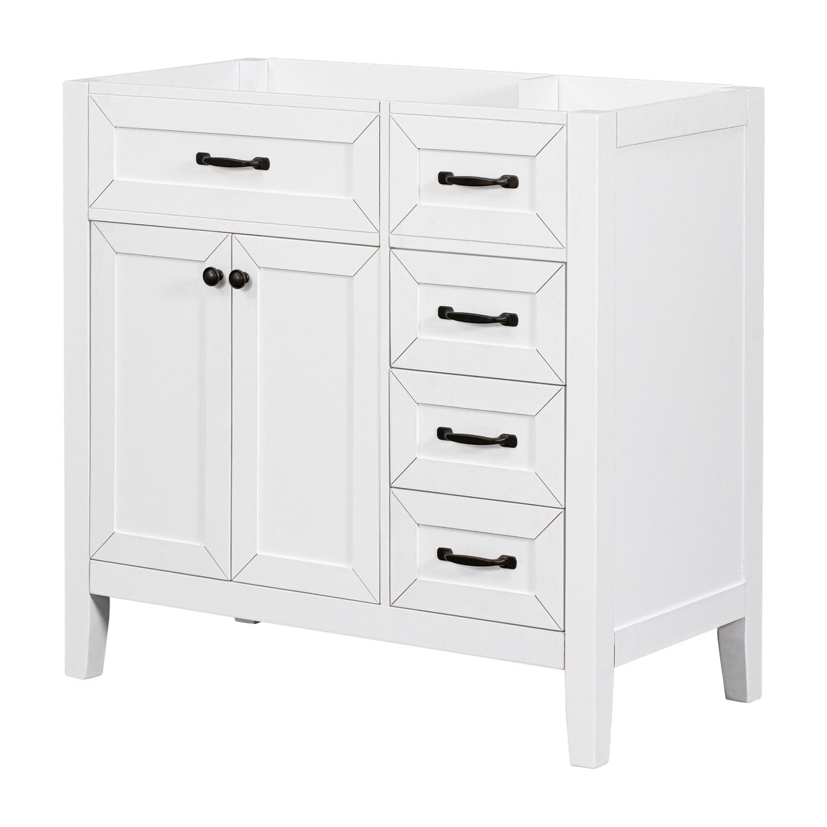 36" Bathroom Vanity Without Sink - Cabinet Base Only