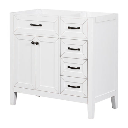 36" Bathroom Vanity Without Sink - Cabinet Base Only