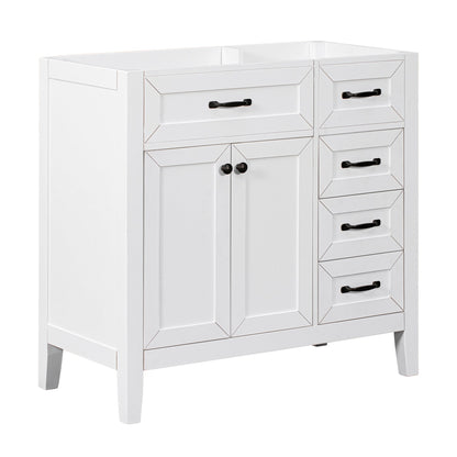 36" Bathroom Vanity Without Sink - Cabinet Base Only