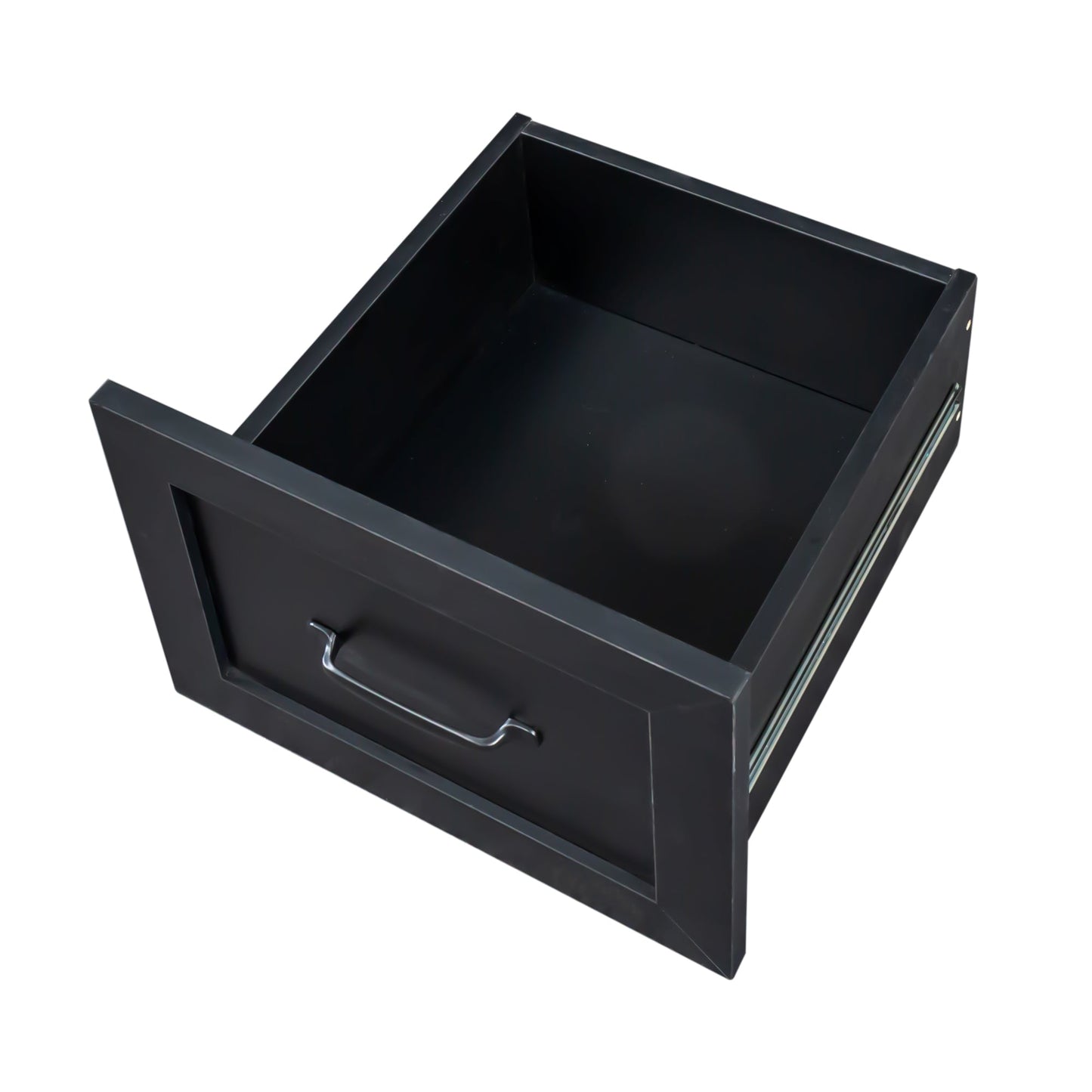 Home Office Computer Desk with Hutch, Antiqued Black