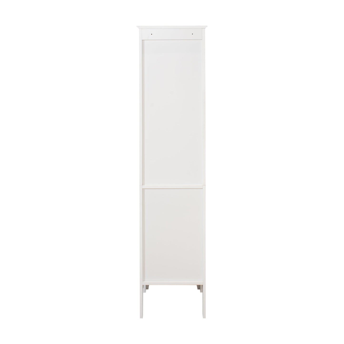 Tall Narrow Tower Freestanding Cabinet with 2 Shutter Doors