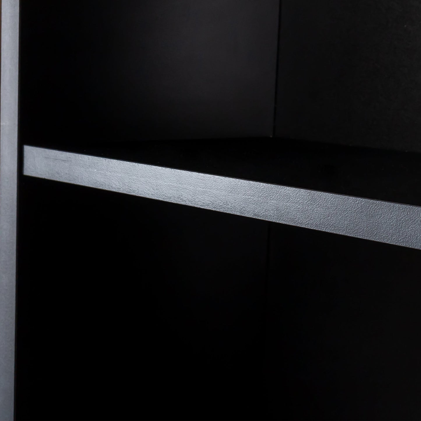 Black Modern Simple Hair Desk with Multi-Layer Storage