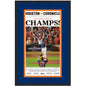 Framed Houston Chronicle Astros Champs! 2022 World Series Champions 17x27 Baseball Newspaper Cover Photo Professionally Matted V3