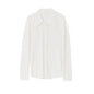 2025 Autumn Thin Women Slim Fit Point Collar Pocket Breathable Shirt New Style