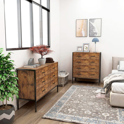 Industrial Style 4 Drawer Dresser