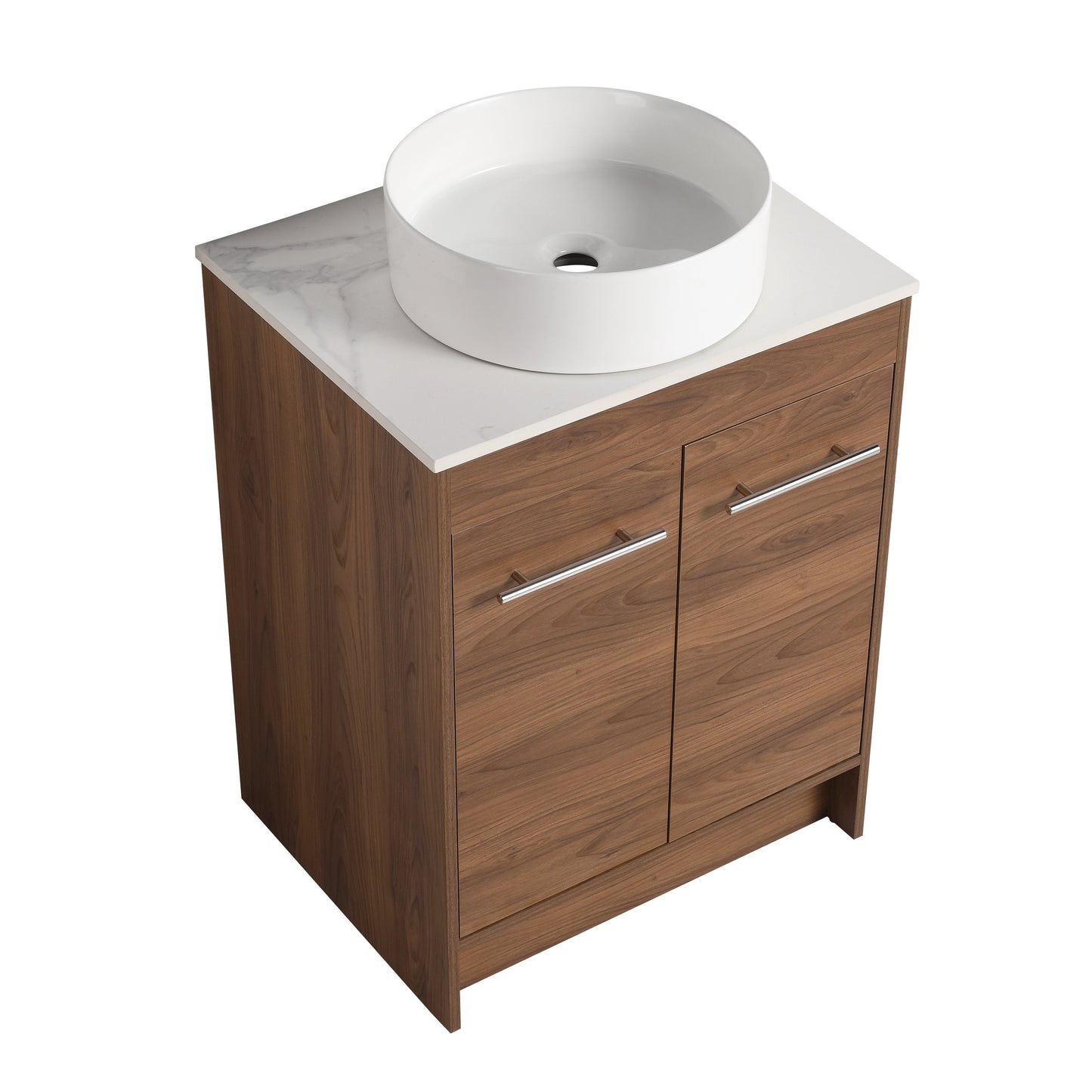 Ceramic Round Above Counter Bathroom Vessel Sink