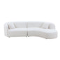 Luxury Modern Style Living Room Upholstery Curved Sofa Set