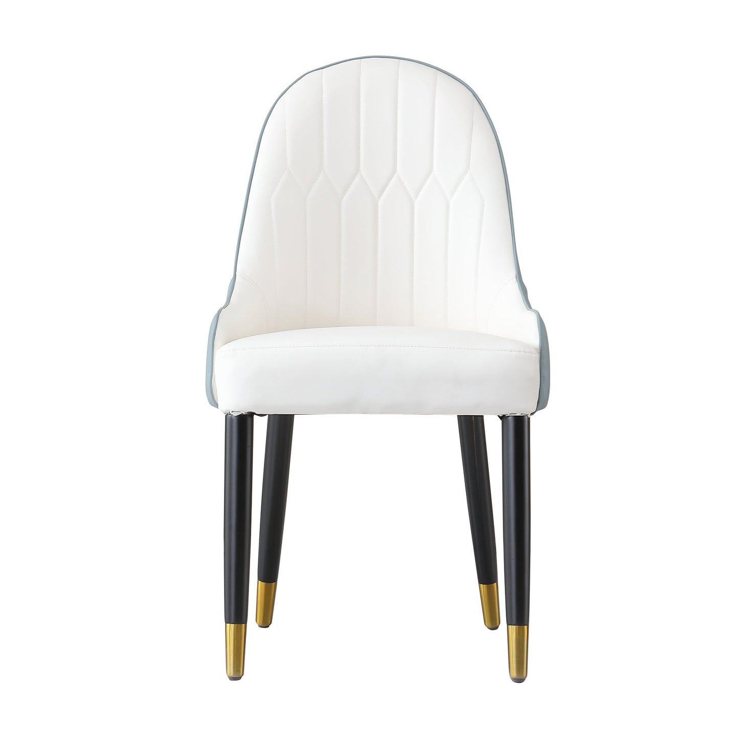 Modern Dining Chairs Set of 2 in Faux Leather