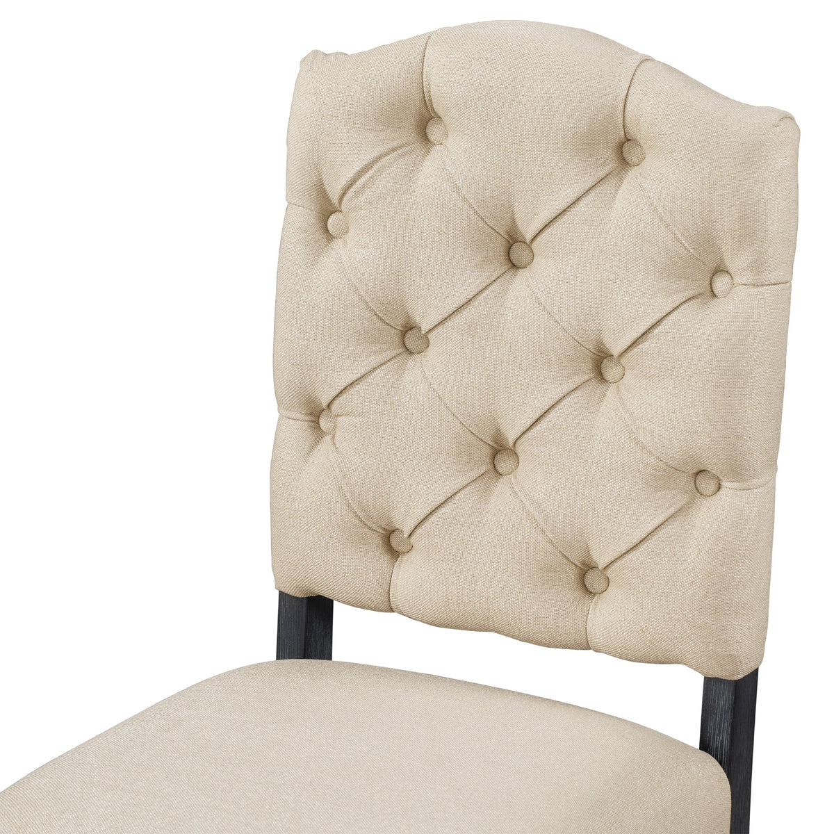 TREXM Retro Style Dining Chair Set with 4 Upholstered Chairs
