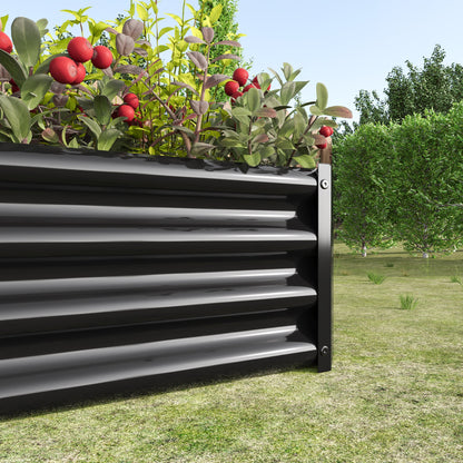 2-Piece Metal Raised Garden Bed Set