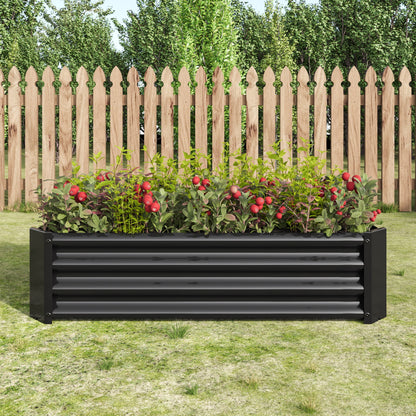 2-Piece Metal Raised Garden Bed Set