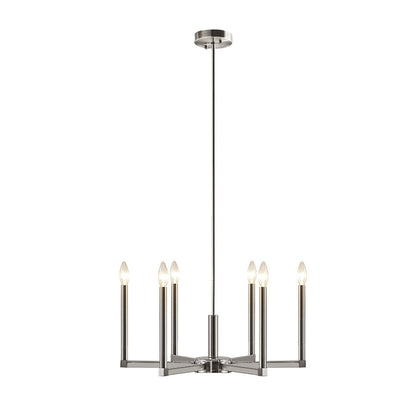 6-Light Contemporary Candelabra Styled Chandelier