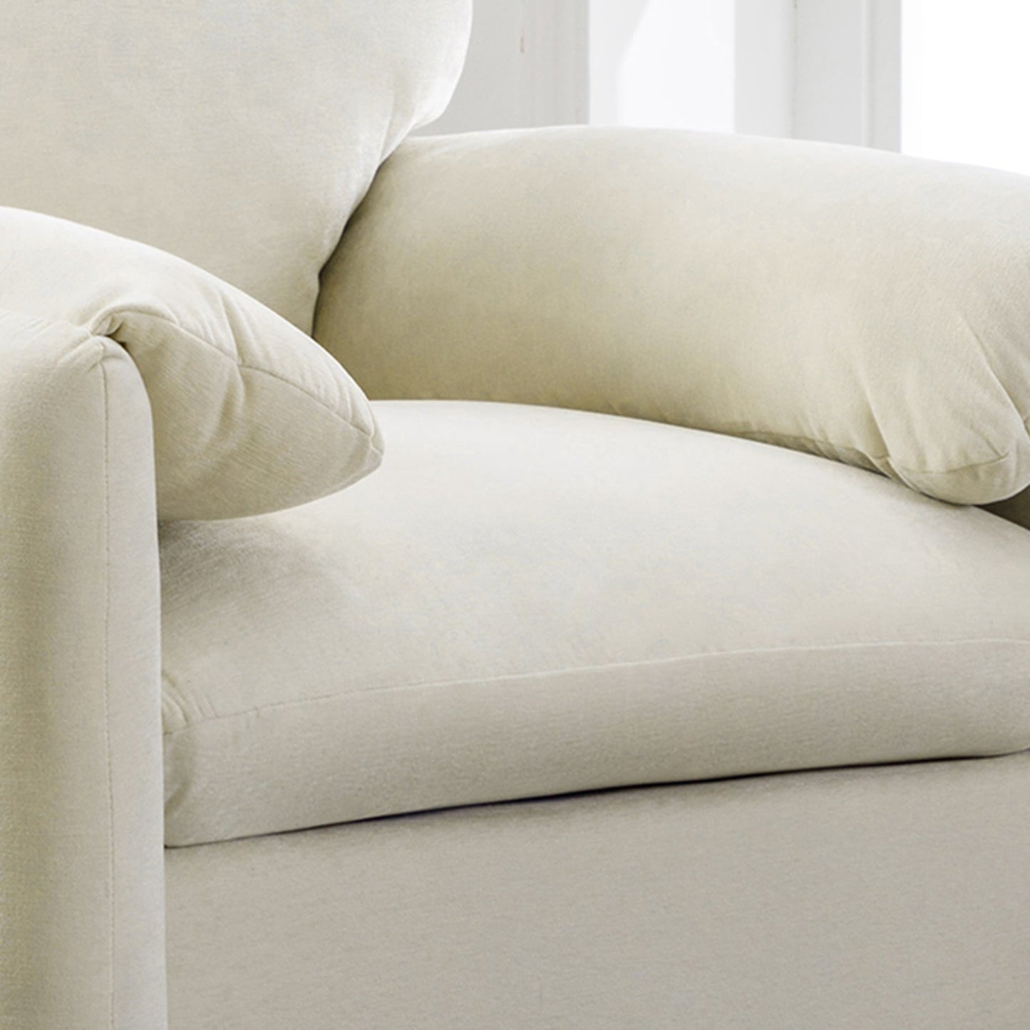 Modern Style Chenille Oversized Armchair Accent Chair