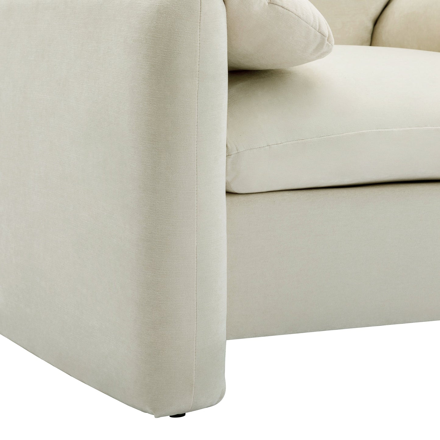Modern Style Chenille Oversized Armchair Accent Chair