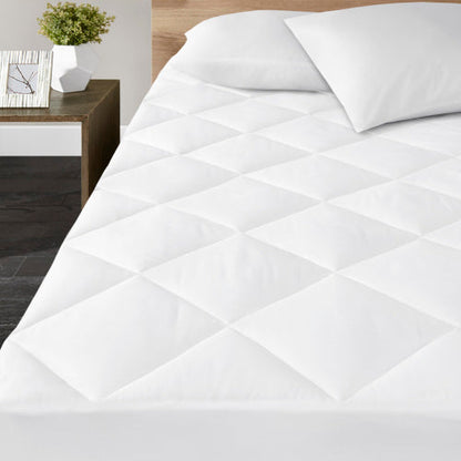 300 Thread Count Cotton Sateen Waterproof Mattress Pad Queen