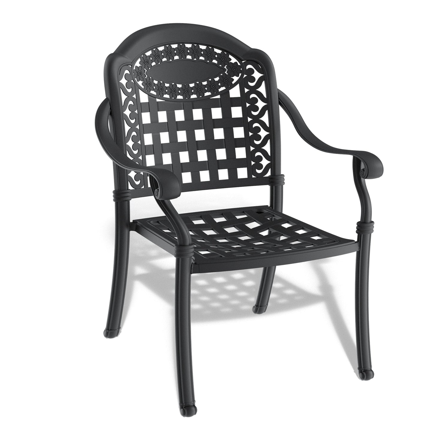 5-Piece Cast Aluminum Patio Furniture Set with Cushions