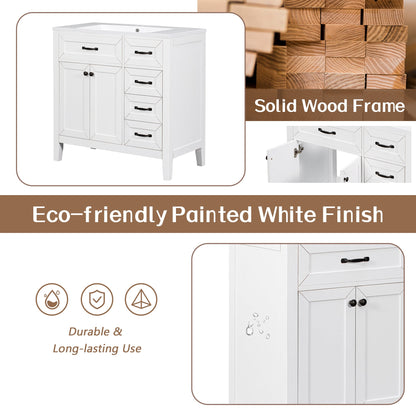 36" Bathroom Vanity With Sink Combo