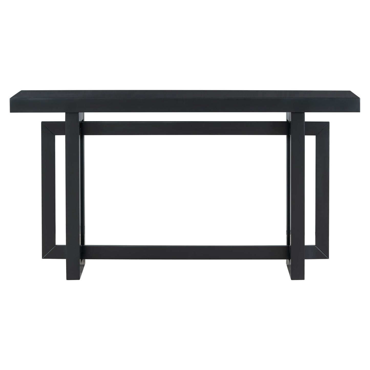 U Style 59.1'' Painted Entryway Table with Pine Veneer