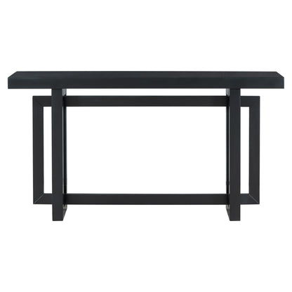 U Style 59.1'' Painted Entryway Table with Pine Veneer