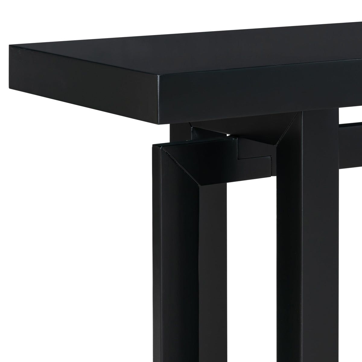 U Style 59.1'' Painted Entryway Table with Pine Veneer