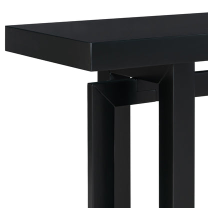 U Style 59.1'' Painted Entryway Table with Pine Veneer