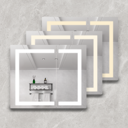 36x30 Inch Medicine Cabinet with LED Vanity Mirror