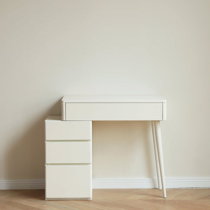 Solid Liriodendron Wood Dresser Table with Stool
