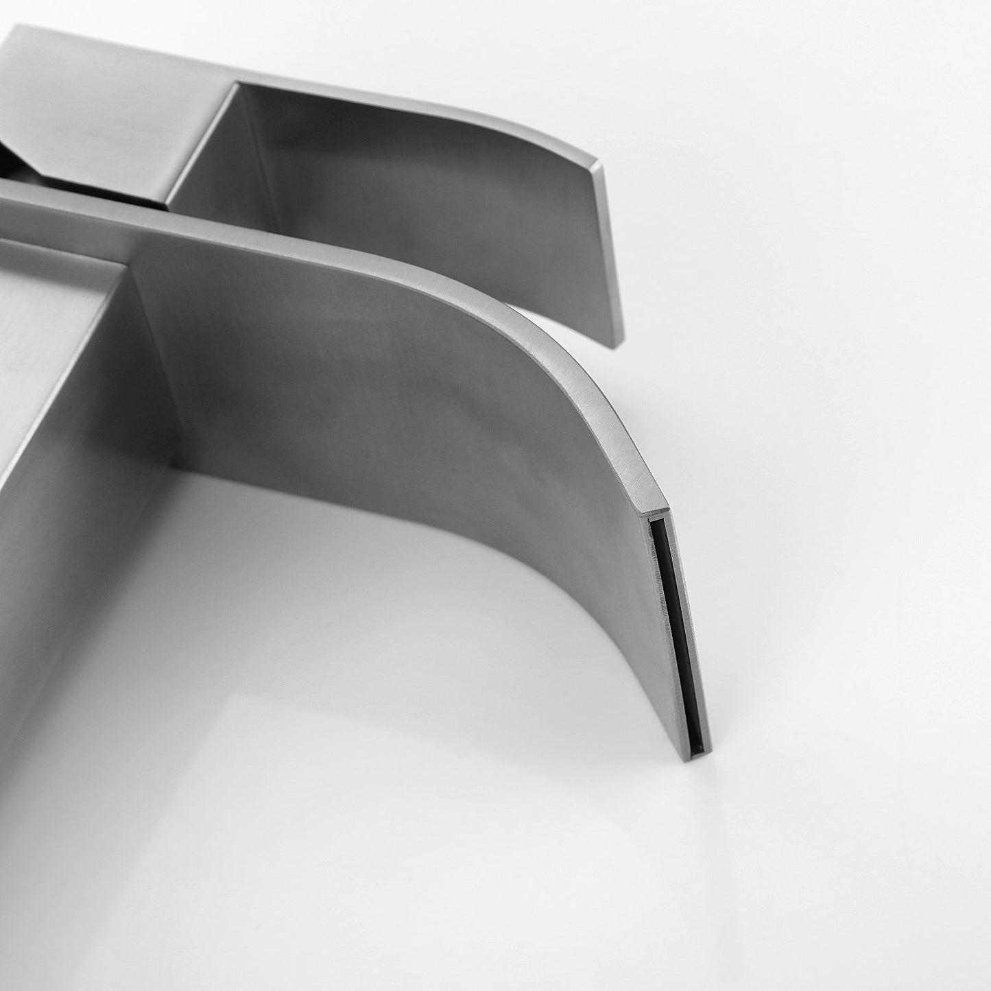 Waterfall Spout Bathroom Faucet, Single Handle Vanity Sink Faucet