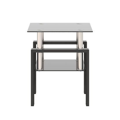 1-Piece Modern Tempered Glass Coffee Table
