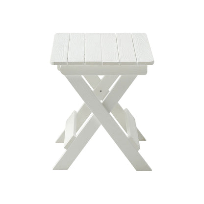 HIPS Foldable Small Table and Chair Set with 2 Chairs and Rectangular Table