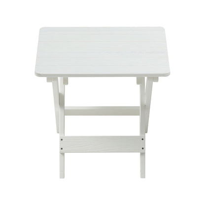 HIPS Foldable Small Table and Chair Set with 2 Chairs and Rectangular Table
