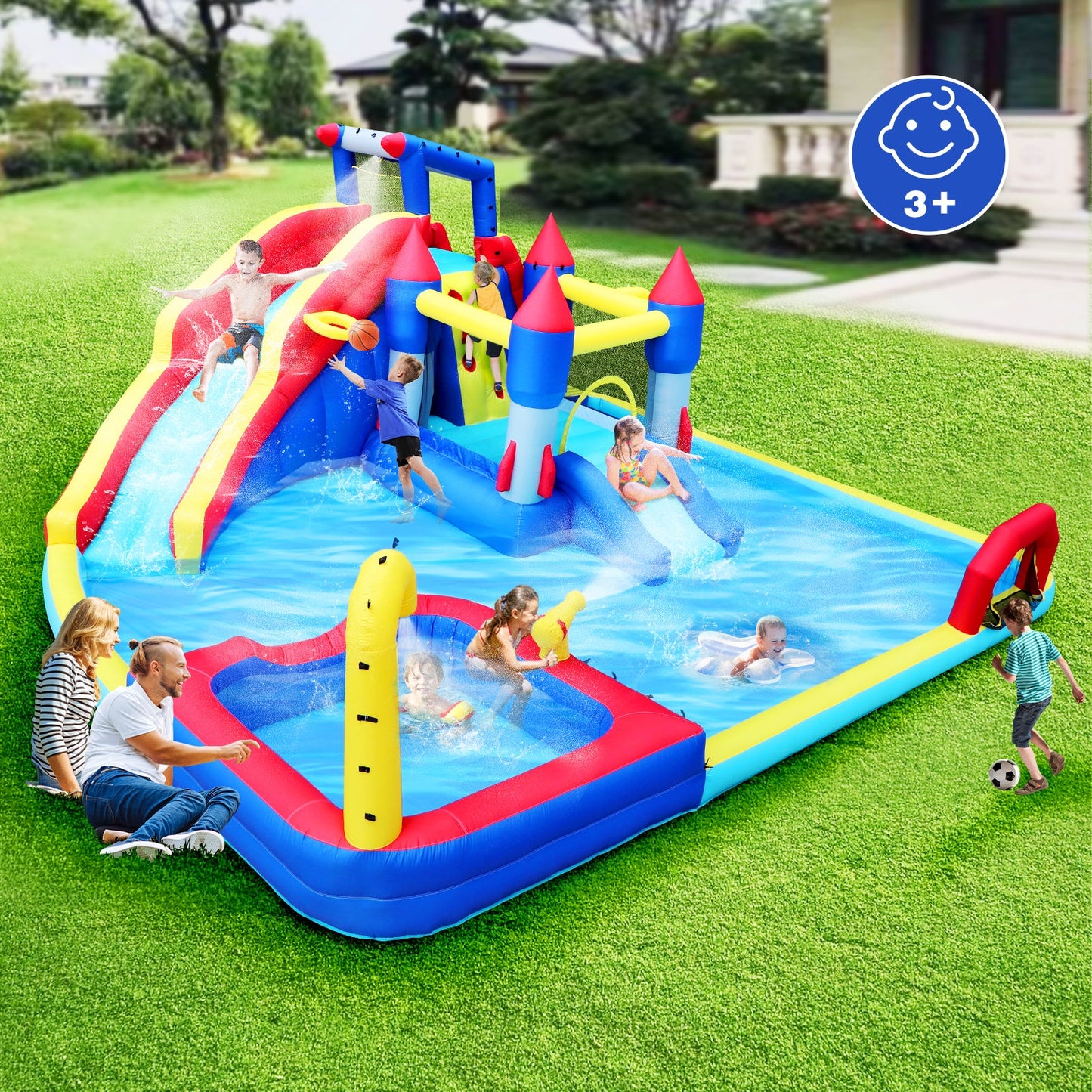 10 in1 Inflatable Slide Water Park and Bouncing House