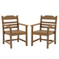Patio Dining Chair with Armset Set of 2 - HIPS Material
