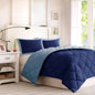 Full/Queen 3M Scotchgard Diamond Quilting Reversible Down Alternative Comforter Set