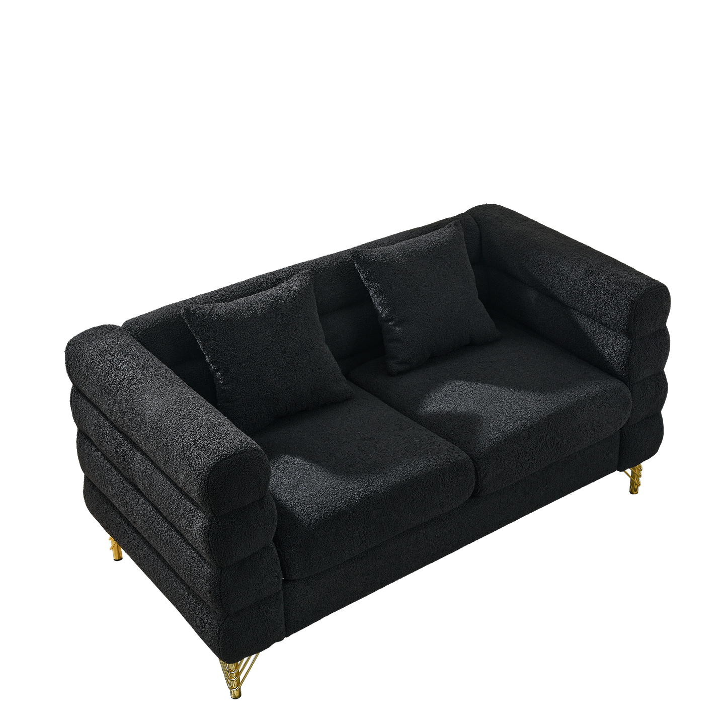 60-Inch Oversized 2-Seater Sectional Sofa