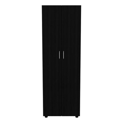 Armoire-Organiser 70.8"H, Two Shelves, Rod, Double Door Cabinet Armoire