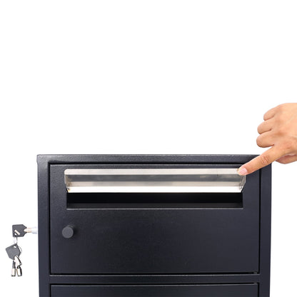 Large Steel Freestanding Floor Parcel Package Drop Box