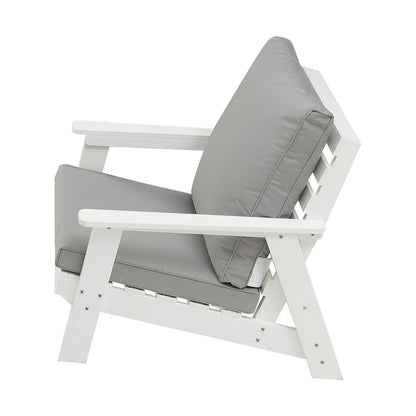 HIPS All-Weather Outdoor Single Sofa With Cushion