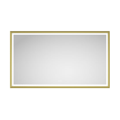 Oversized Rectangular Framed LED Mirror