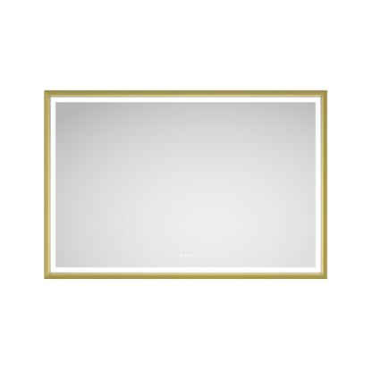 Oversized Rectangular Framed LED Mirror