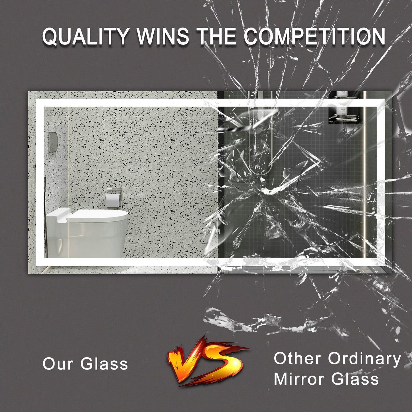 72"×36" LED Mirror Light Bathroom