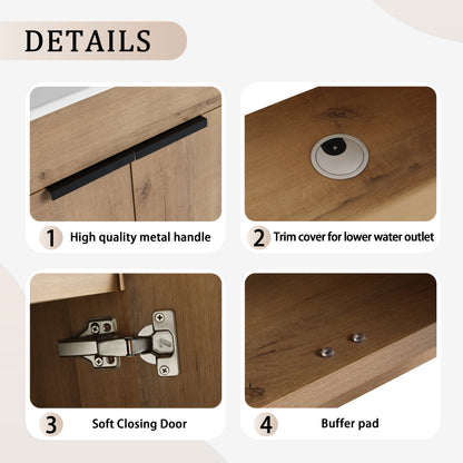 24" Freestanding Bathroom Vanity