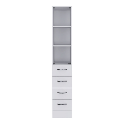 Linen Cabinet Artic, Three Shelves, Single Door