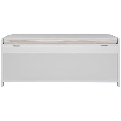 TREXM Storage Bench with 3 Shutter-shaped Doors