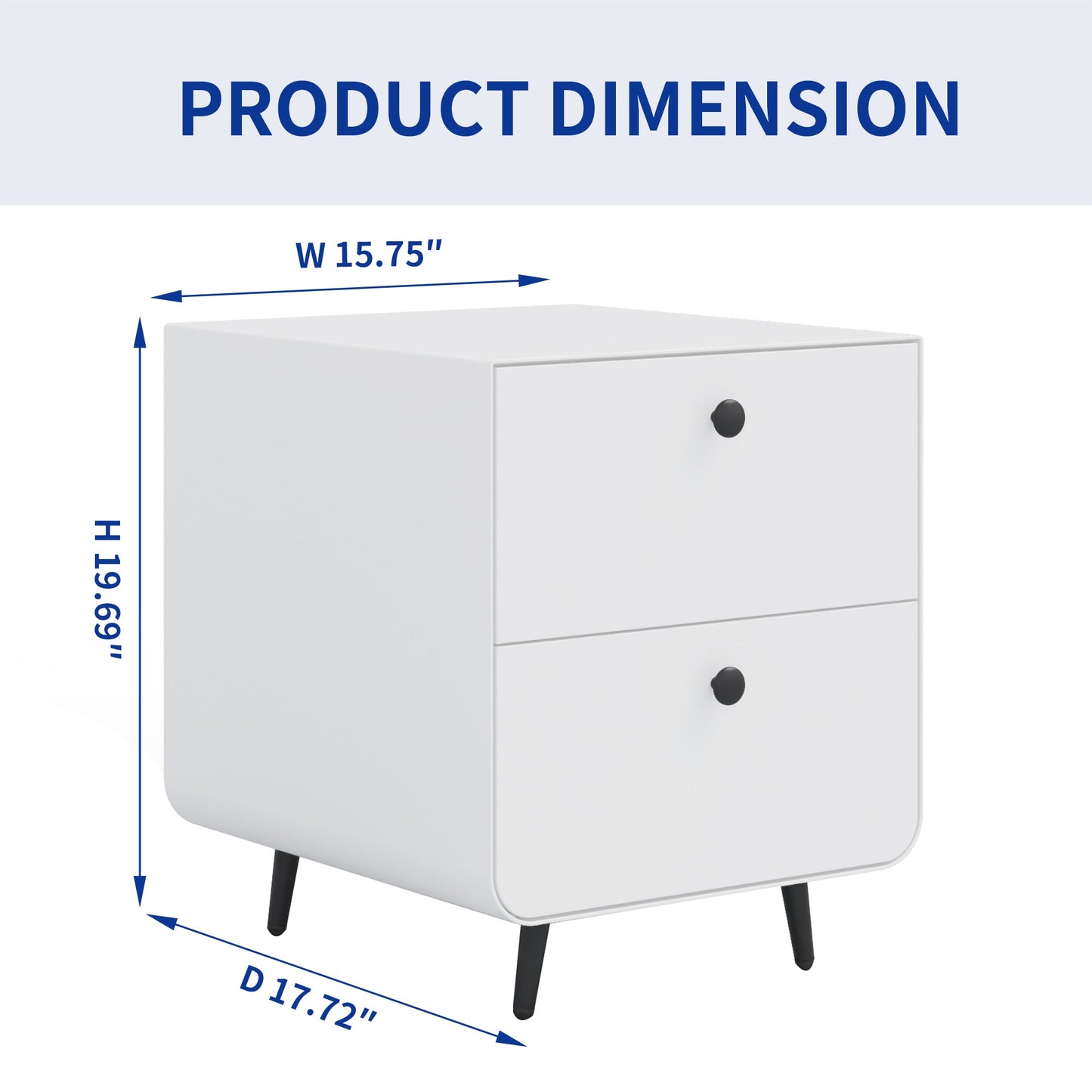 Modern Night Stand Storage Cabinet for Living Room Bedroom