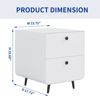 Modern Night Stand Storage Cabinet for Living Room Bedroom